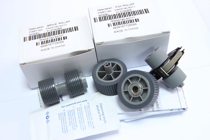 Yanzeo PA03740-K010 PA03740-K011 Compatible with Fujitsui Fi-7600 Fi-7700 Fi-7700S Scanner Brake Roller Pick Roller Set - Image 3